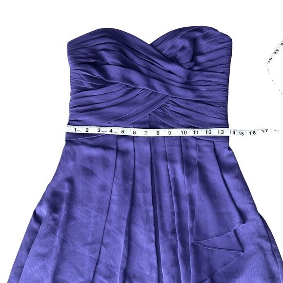 David’s Bridal Elegant Purple Strapless Cocktail Dress Size 2 - Picture 10 of 13